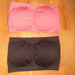Womens Padded Bandeau Bras ~2 Pack!~